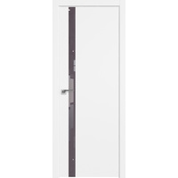 Межкомнатная дверь ProfilDoors 6SMK (белый матовый, вставка стекло кварц)