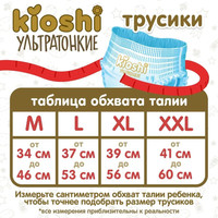 Трусики-подгузники Kioshi Ультратонкие L 10-14 кг (42 шт)