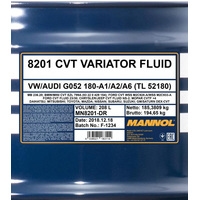 Трансмиссионное масло Mannol CVT Variator Fluid 208л