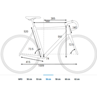 Велосипед Cube Attain SL р.56 2022 (серый)