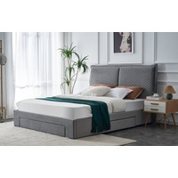Кровать Halmar Becky 160x200 (светло-серый)