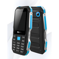 Кнопочный телефон Olmio X04 (черный/голубой)