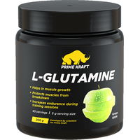L-глютамин Prime Kraft L-Glutamine (200г, зеленое яблоко)