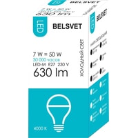 Светодиодная лампочка Belsvet LED-M A60 E27 7 Вт 4000 К