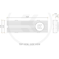Радиатор для SSD EKWB EK-M.2 NVMe Heatsink - Nickel