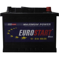 Автомобильный аккумулятор Eurostart Blue (55 А/ч)