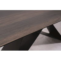Кухонный стол Signal Westin ceramic WESTINBRC160 (эффект дерева/черный матовый)