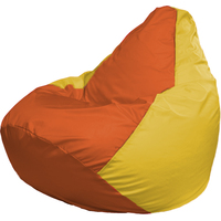 Кресло-мешок Flagman Груша Г2.1-219 (оранжевый/жёлтый)