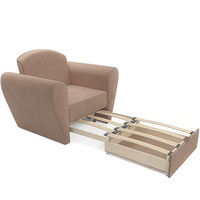 Кресло-кровать Мебель-АРС Квартет (велюр, бежевый Luna 061)