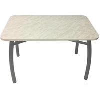 Кухонный стол Solt 100x60 (мрамор белый/ноги усиленные шелби-дуо серые)