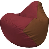 Кресло-мешок Flagman Груша Макси Г2.3-2107 (бордовый/коричневый)