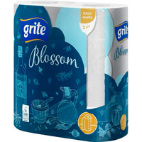 Бумажные полотенца Grite Blossom двухслойная (2 рулона)