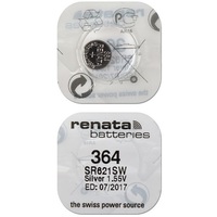 Батарейка Renata SR364/SR621SW/AG1 1.55V 22mAh 6.8x2.1mm