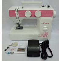 Электромеханическая швейная машина Janete 989 (розовая)