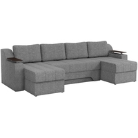 П-образный диван Mebelico Сенатор 59369 (рогожка, серый)