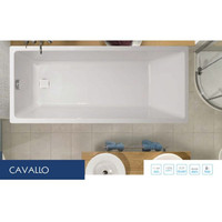 Ванна VagnerPlast Cavallo 160x70 VPBA167CAV2X-04 (с каркасом и 2 экранами)