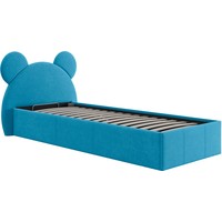 Кровать Bon Mebel Тедди с ПМ 120x200 (велюр синий)