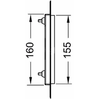 Рамка панели смыва Tece Монтажная рамка Loop Square 9240649 (хром глянцевый)