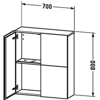  Duravit Шкаф L-Cube 70 см [LC116704747]