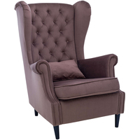 Интерьерное кресло Leset Винтаж V23 (велюр, коричневый)