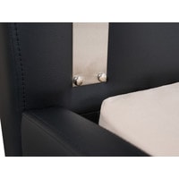Кровать Ormatek Corso-8 190x200 (экокожа, черный)