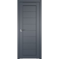 Межкомнатная дверь ProfilDoors 71U L 80x200 (антрацит, стекло графит)