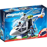 Конструктор Playmobil PM6921 Полицейский вертолет с LED прожектором
