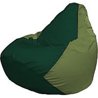 Кресло-мешок Flagman Груша Мини Г0.1-410 (тёмно-зелёный/оливковый)