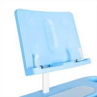 Парта Anatomica Avgusta + стул + выдвижной ящик + подставка (белый/голубой)