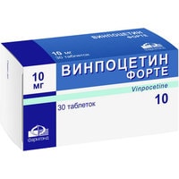 Препарат для лечения заболеваний нервной системы Фармлэнд Винпоцетин Форте, 10 мг, 30 табл.
