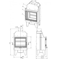 Свободностоящая печь-камин Мета-Бел ТКТ 10.0-05 (в модификации Аврора М)