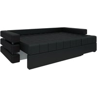 Угловой диван Craftmebel Венеция угловой (бнп, экокожа, черный)