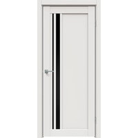 Межкомнатная дверь Triadoors Concept 608 ПО 55x190 (белоснежно матовый/лакобель черный)