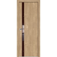 Межкомнатная дверь ProfilDoors 6ZN 80x200 (каштан натуральный/стекло коричневый лак)