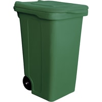 Контейнер для мусора БЗПИ с крышкой 240 л (зеленый)