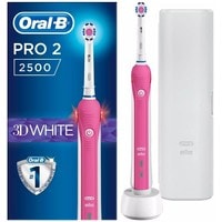 Электрическая зубная щетка Oral-B Pro 2 2500 3D White D501.513.2X (розовый)