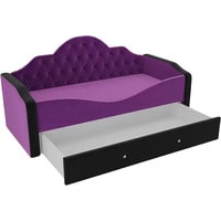 Кровать Лига диванов Скаут 162x72 102899 (фиолетовый/черный)