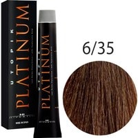 Крем-краска для волос Hipertin Utopik Platinum 6.35 темный блондин золотисто-красный 60 мл