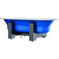 Ванна BLB Duo Comfort Oval Woodline 180x80 (синий металлик)