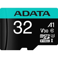 Карта памяти ADATA Premier Pro AUSDH32GUI3V30SA1-RA1 microSDHC 32GB (с адаптером)