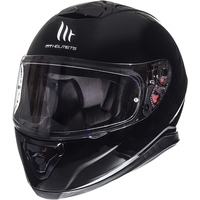 Мотошлем MT Helmets Thunder 3 SV Solid Gloss (XS, черный)