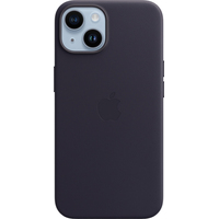 Чехол для телефона Apple MagSafe Leather Case для iPhone 14 (чернила)