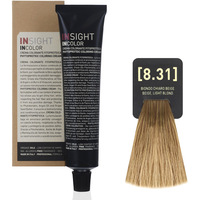 Крем-краска для волос Insight Incolor 8.31 бежевый светлый блонд