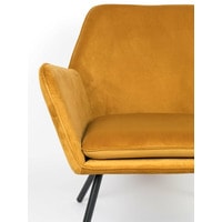 Интерьерное кресло Zuiver WL Bon Velvet (оранжевый/черный) в Орше