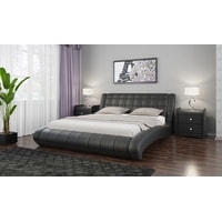Кровать Bravo Мебель Шарлотта с ПМ 180x200 (экокожа, черный)