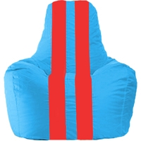 Кресло-мешок Flagman Спортинг С1.1-279 (голубой/красный)