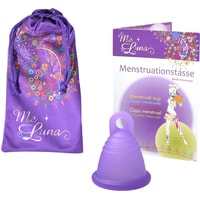 Менструальная чаша Me Luna Classic Shorty L кольцо (фиолетовый)