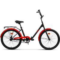 Велосипед AIST Smart 24 1.1 2023 (черный/красный)