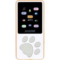 Плеер MP3 Digma S4 8GB (белый/оранжевый)