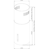 Кухонная вытяжка Korting Cylinder KHA 39970 W